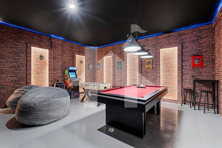 Elegante casa 4Q/3.5BSala de Jogos Perto da Disney