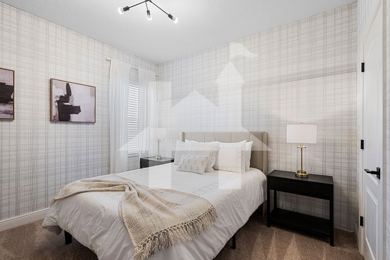 1390 Elegante casa 4Q/3.5BSala de Jogos Perto da Disney