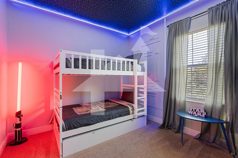 1390 Elegante casa 4Q/3.5BSala de Jogos Perto da Disney