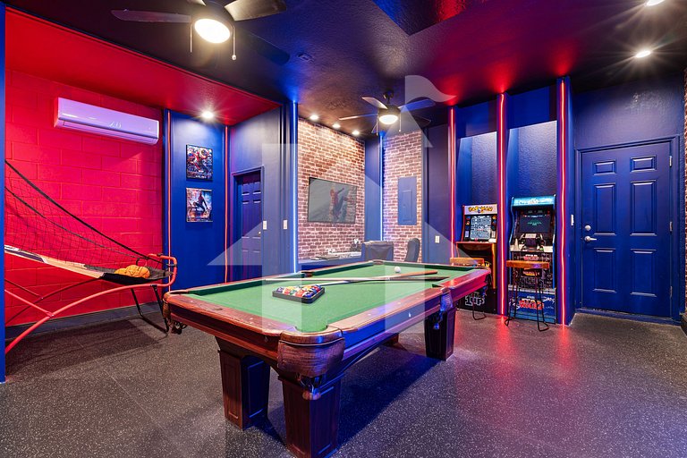 6BD/4BA | Private Pool | Avengers Game Room