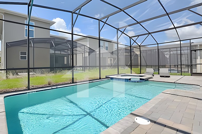 Casa 7Q perto da Disney com Piscina e Games