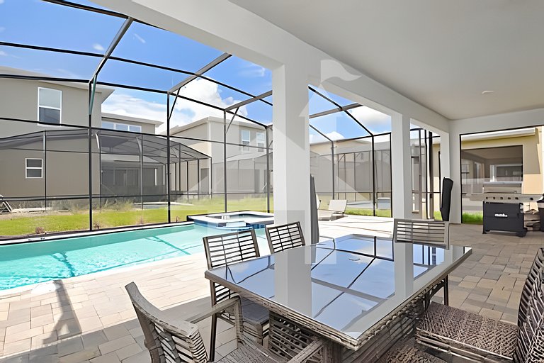 Casa 7Q perto da Disney com Piscina e Games