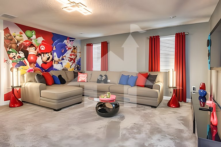 Casa 7Q perto da Disney com Piscina e Games