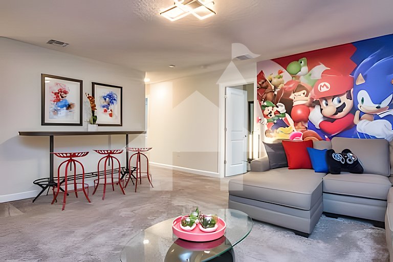 Casa 7Q perto da Disney com Piscina e Games