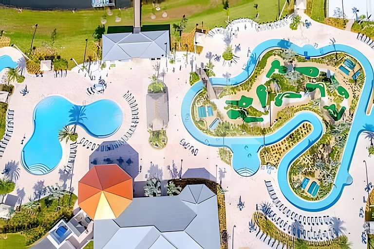 Casa 7Q perto da Disney com Piscina e Games