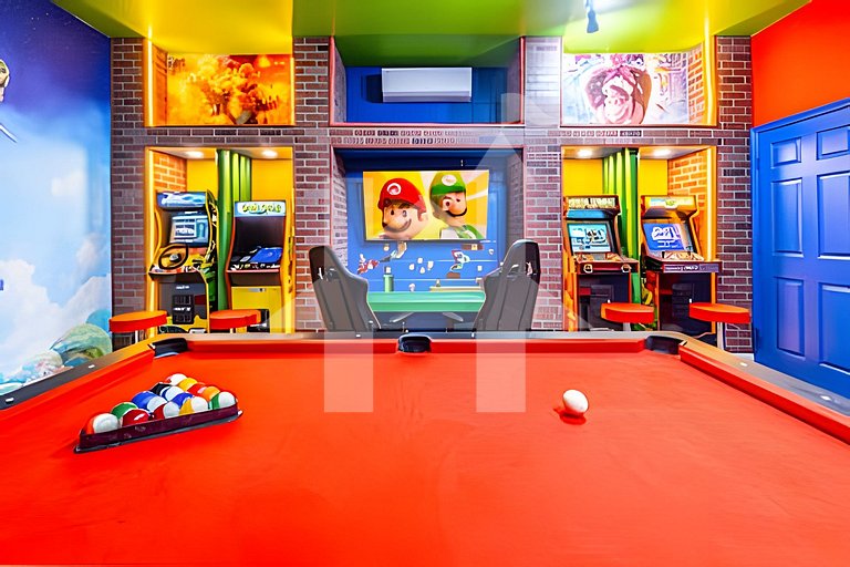 Windsor Hills 4Q c Piscina + Game Room Mario