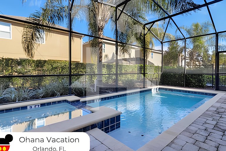 Casa 8Q c/ Piscina e Spa — Perto da Disney