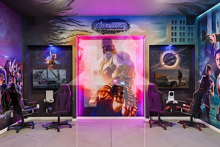 Casa 6Q Luxo c/ Piscina, Game Room e Cinema