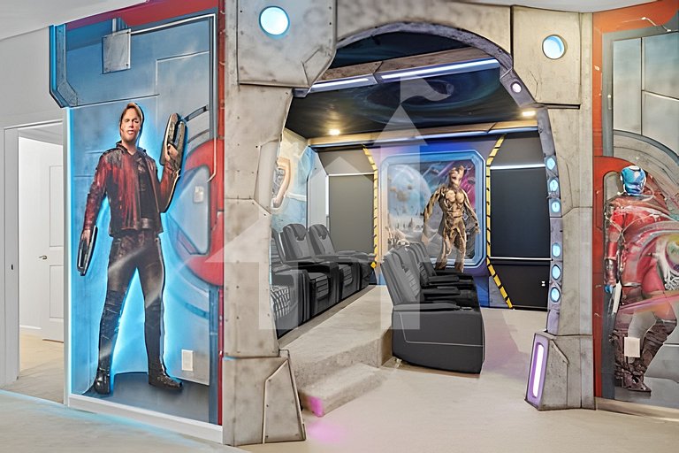 Casa 6Q Luxo c/ Piscina, Game Room e Cinema