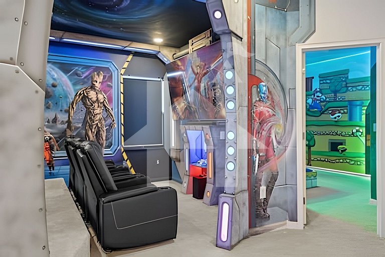 Casa 6Q Luxo c/ Piscina, Game Room e Cinema