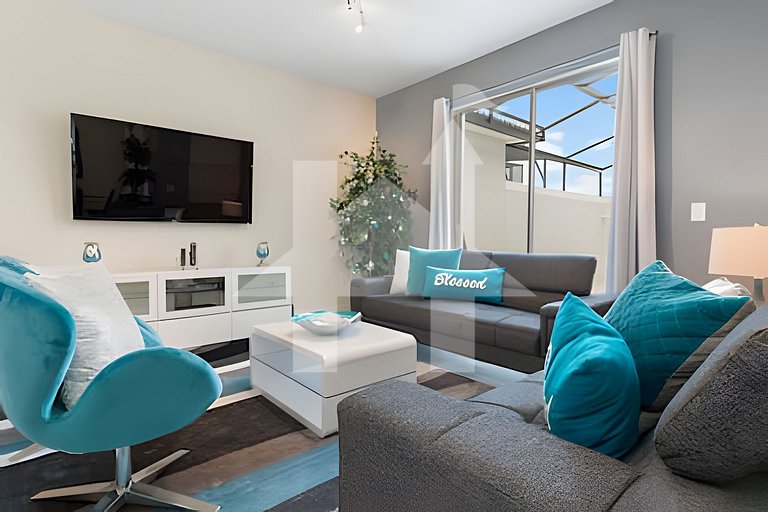 Townhouse 4Q em Storey Lake – 10 min da Disney