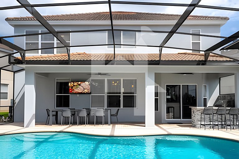 2532- 6BD/4BA Windsor Luxury Villa | Game Room & Pool