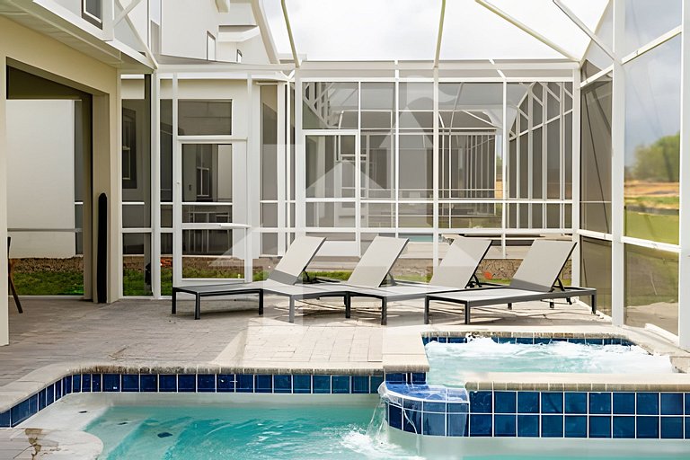 Villa Moderna 6Q no Champions Gate c/ Piscina Priv