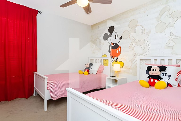 Casa 4Q Disney c/ Piscina e Quartos Temáticos