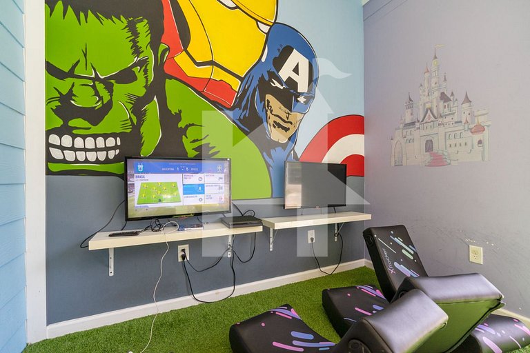 Casa 4Q + Sala de Jogos – 15 min da Disney