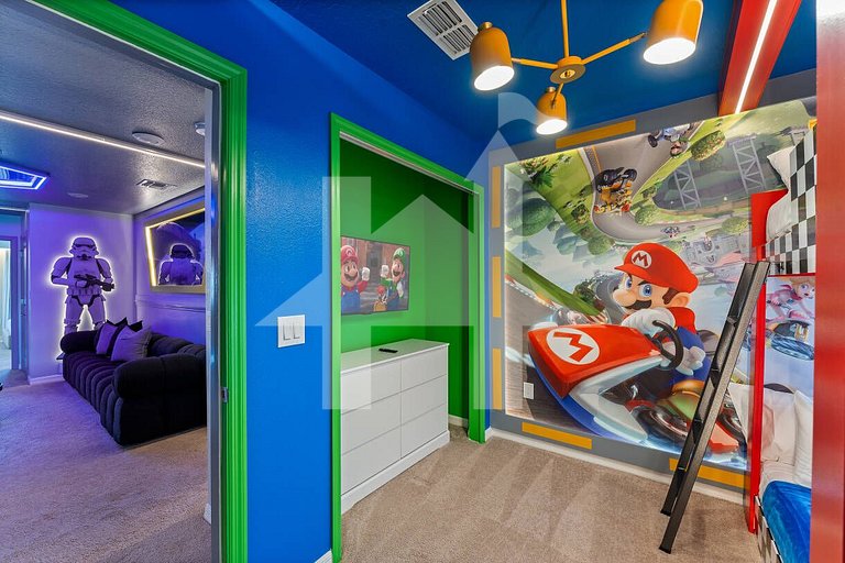 Casa 5Q c/ Piscina e Quartos Temáticos