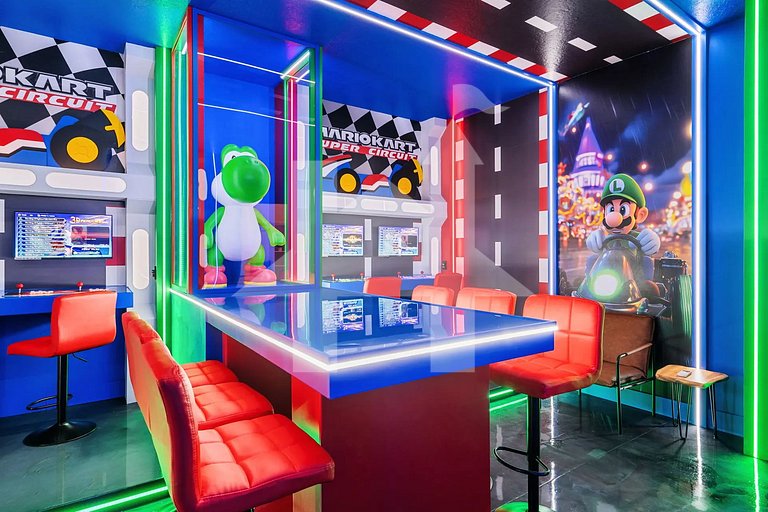 Casa de Luxo 10Q c/ Piscina, Cinema e Game Room