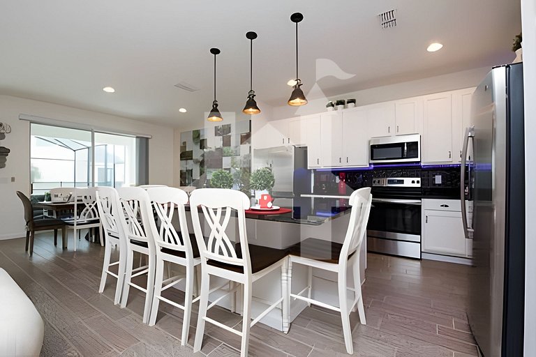 Casa c/ 9Q, piscina, spa e cinema! Perto da Disney