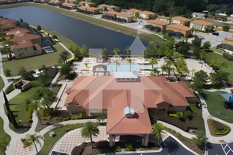 Casa c/ 9Q, piscina, spa e cinema! Perto da Disney