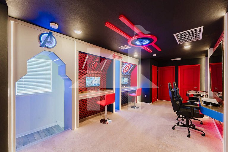 5BD Disney Villa w/ Game Room, Pool & Themed Rooms