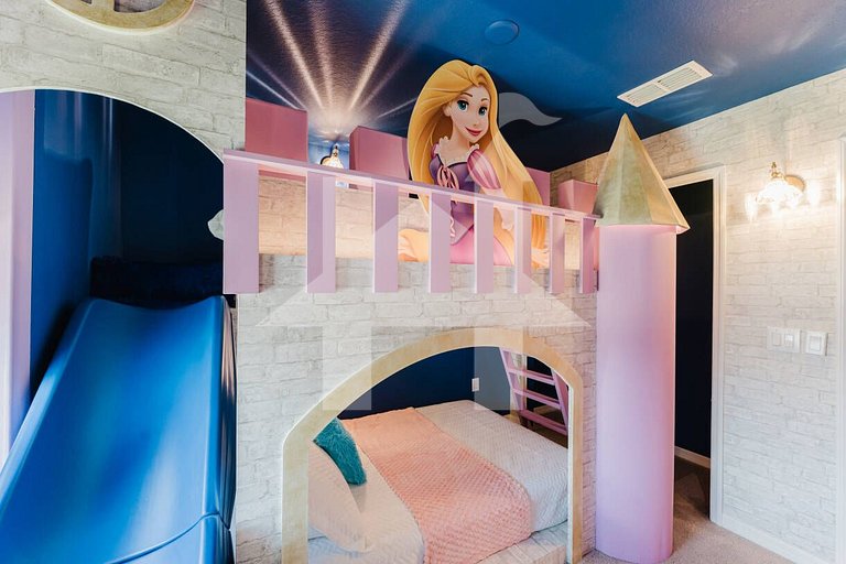 5BD Disney Villa w/ Game Room, Pool & Themed Rooms