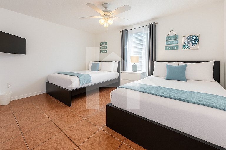 3Q/2B 15 min até a Disney, Piscina, Indian Wells