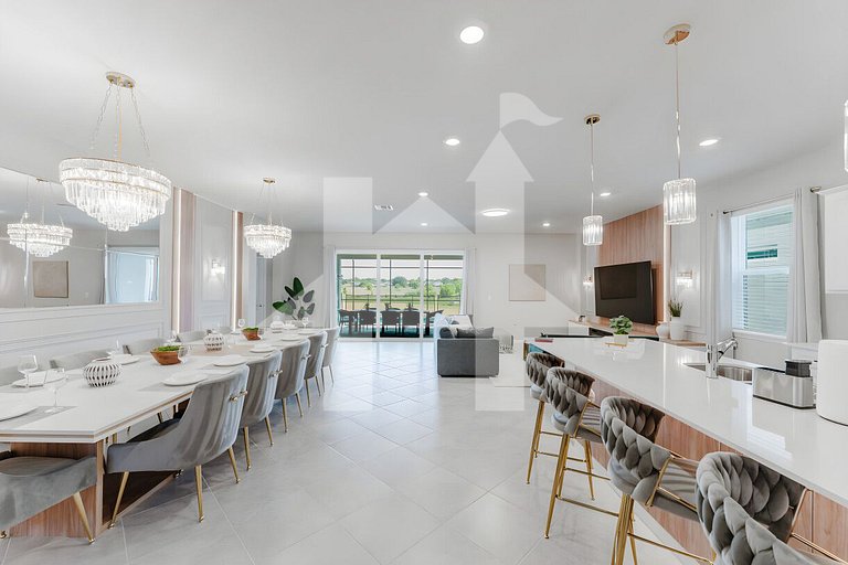 Luxuosa Casa 8 Quartos com Piscina perto da Disney