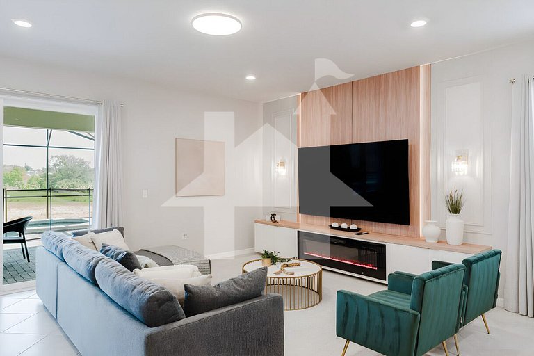 Luxuosa Casa 8 Quartos com Piscina perto da Disney