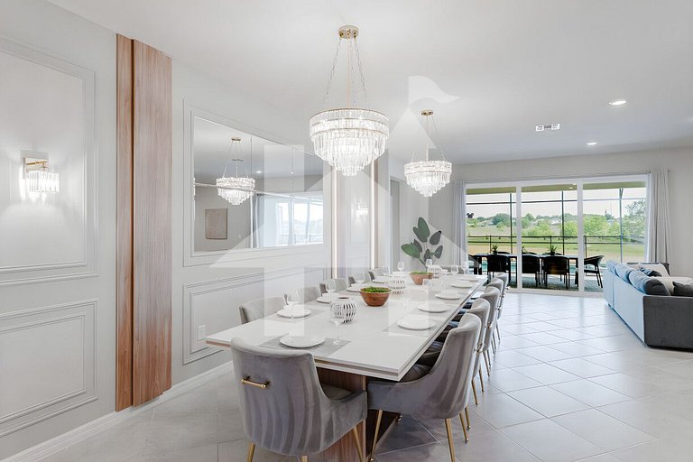 Luxuosa Casa 8 Quartos com Piscina perto da Disney