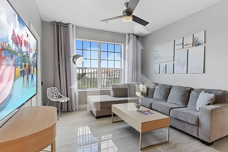 Apartamento 3Q Vista Cay c/ Varanda e Jogos