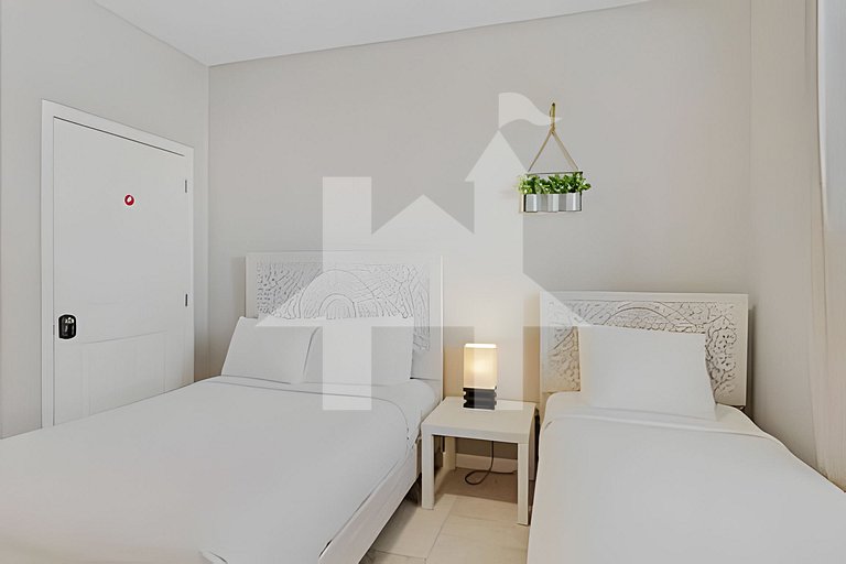 Apartamento 3Q Vista Cay Perto dos Parques