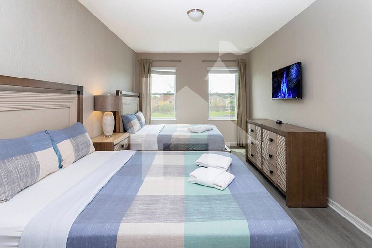 Casa Familiar c/ Piscina 9 Quartos Perto Disney