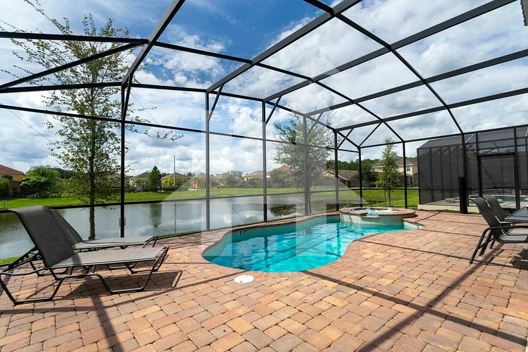 Casa Familiar c/ Piscina 9 Quartos Perto Disney