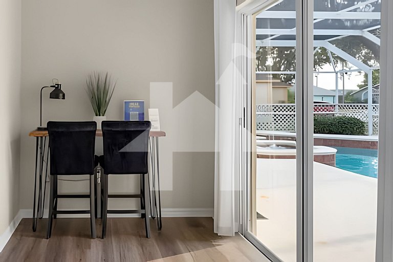 Casa 4Q c/ Piscina e Game Room – Perto Disney