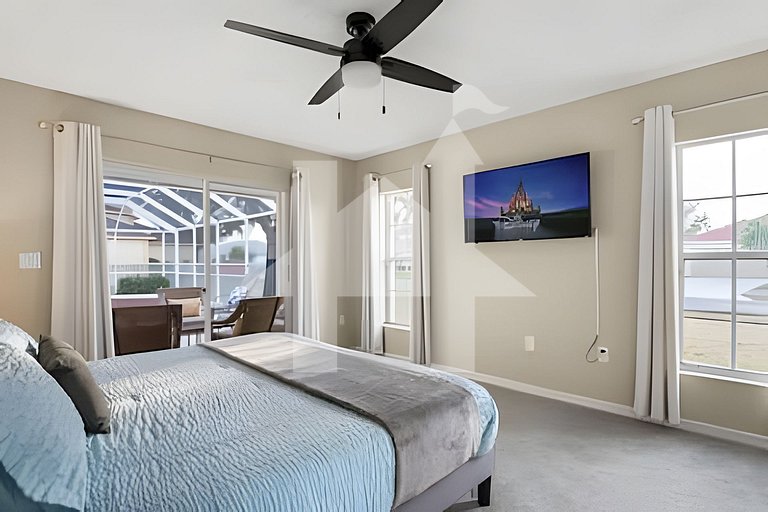 Casa 4Q c/ Piscina e Game Room – Perto Disney