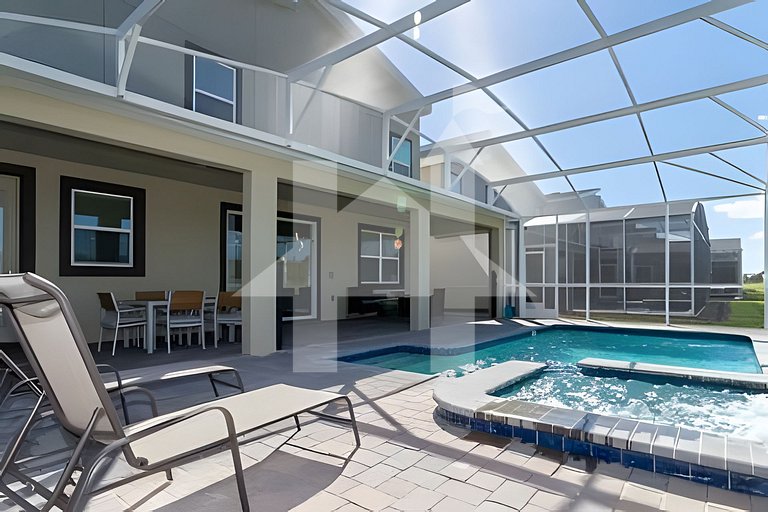 Casa 9Q c/ Piscina e Game Room – Perto Disney