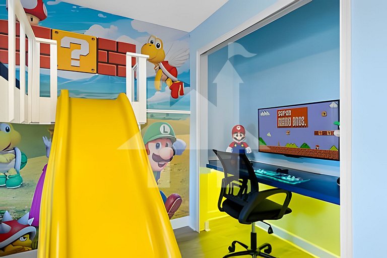 4BR w/ Mickey & Mario Rooms + Heated Pool