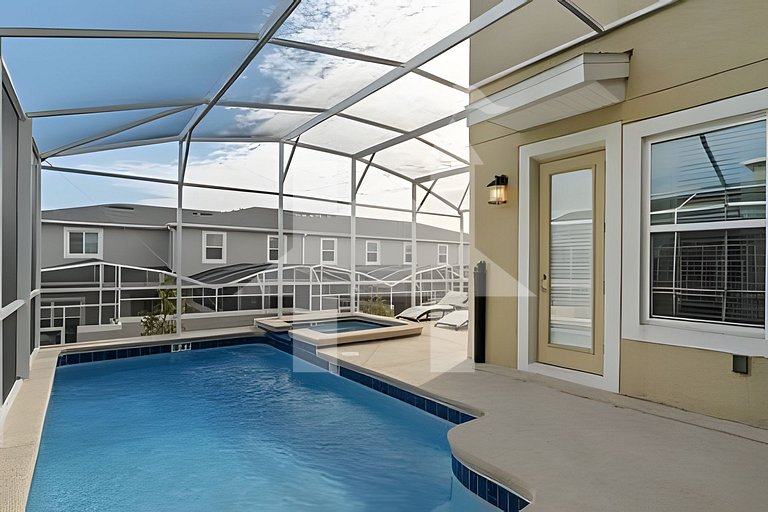Casa 5Q c/ Piscina e Game Room – Perto da Disney