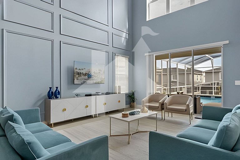 Casa 5Q c/ Piscina e Game Room – Perto da Disney