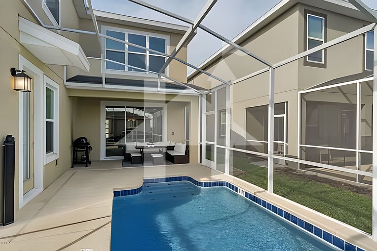 Casa 5Q c/ Piscina e Game Room – Perto da Disney