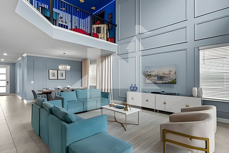 Casa 5Q c/ Piscina e Game Room – Perto da Disney