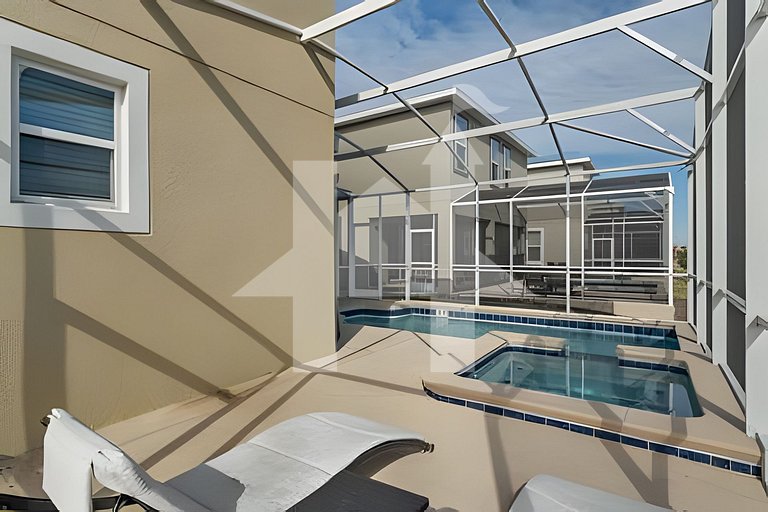 Casa 5Q c/ Piscina e Game Room – Perto da Disney