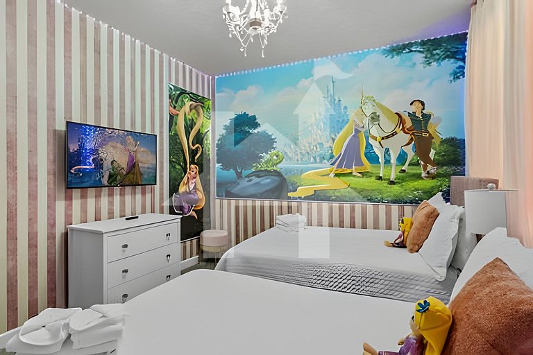 Casa 5Q c/ Piscina e Game Room – Perto da Disney