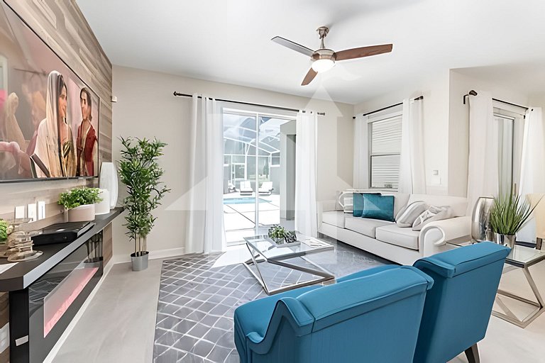 Casa 4Q Champions Gate c/ Piscina e Temas