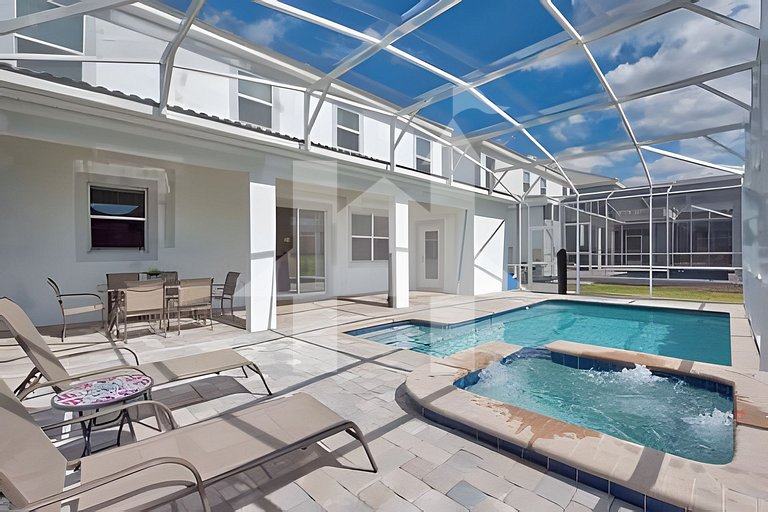 Casa 6Q c/ Piscina e Game Room – Perto da Disney