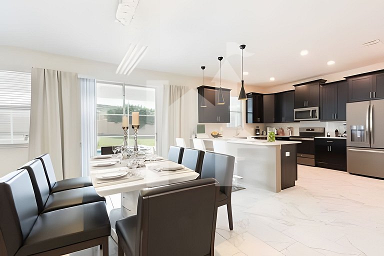 Casa 6Q c/ Piscina e Game Room – Perto da Disney