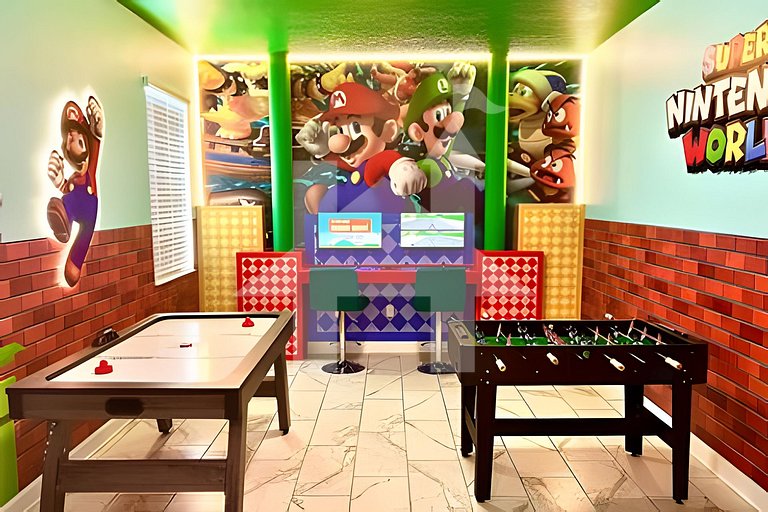 Casa 6Q c/ Piscina e Game Room – Perto da Disney