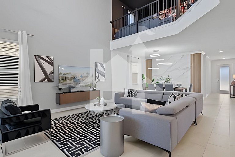 Casa 5Q c/ Piscina, Game Room – Perto da Disney