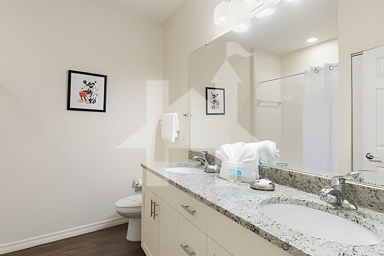 Townhouse 3Q Perto da Disney c/ Mickey Room