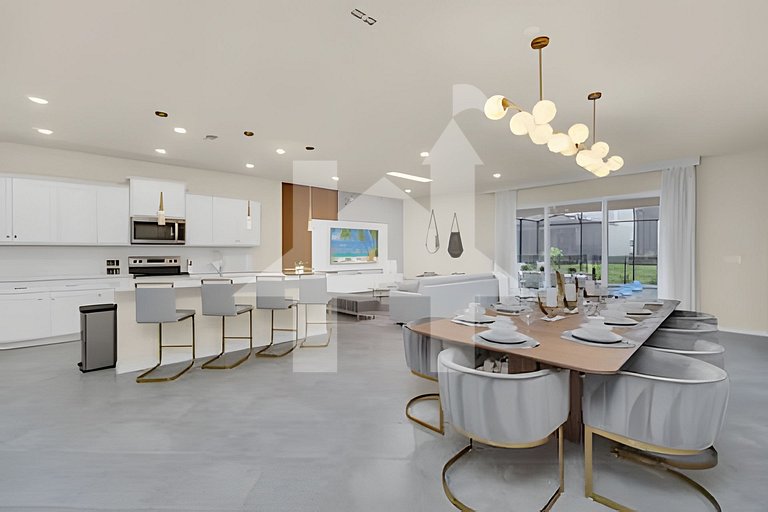 Villa 10Q Perto da Disney c/ Quartos Temáticos